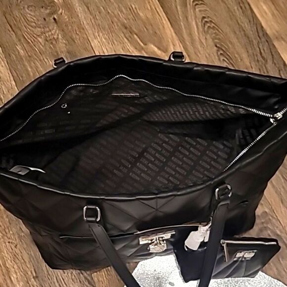 Steve Madden BLina Quilted Tote Bag w/Detachable Pouch - Picture 9 of 9